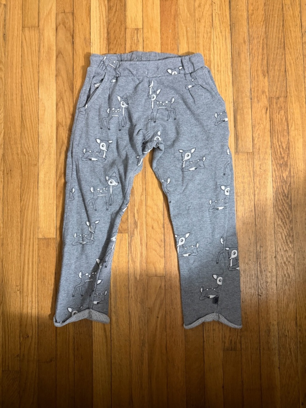 Smafolk 4-5 Gray Deer Print Sweatpants